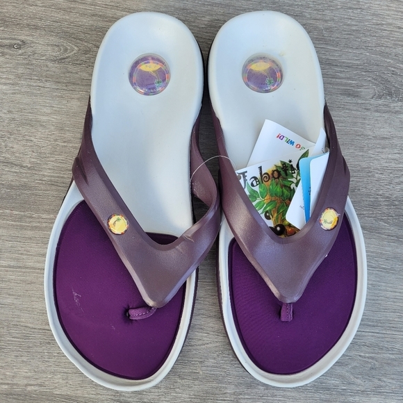 Hawaiian Jellys Slide Flip Flop Thong Flat Sandals Sz 11 - Picture 6 of 10